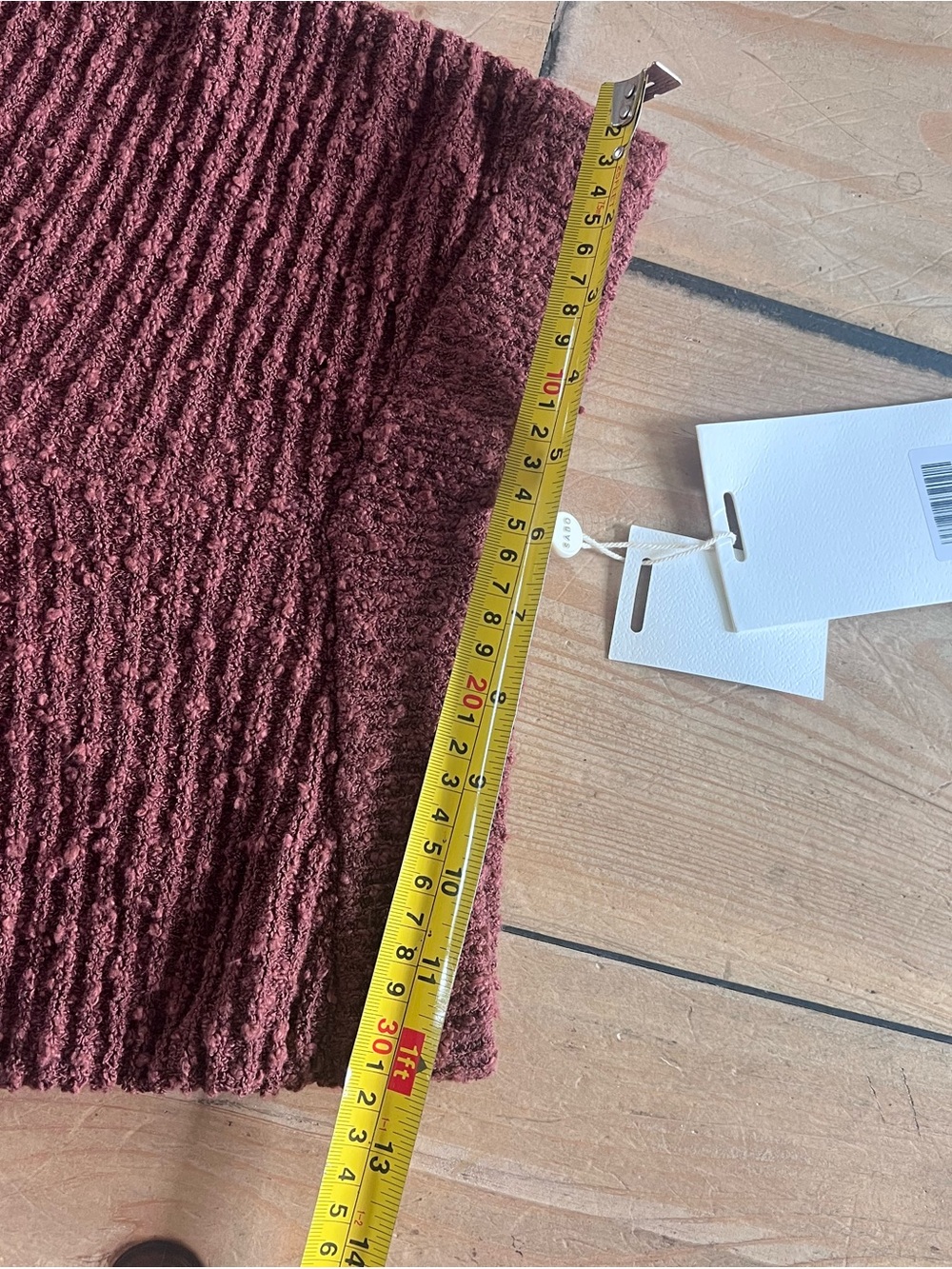 Wide-Leg Ribbed Pants in Rust - Picture 9 of 10